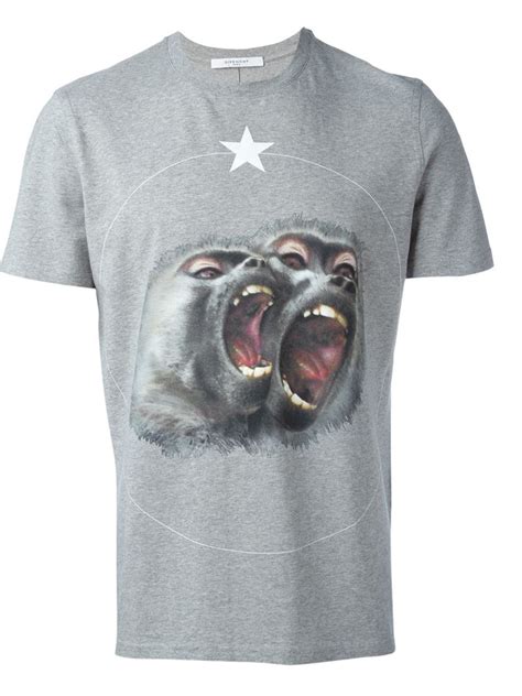 givenchy baboon t shirt price|givenchy t shirt men price.